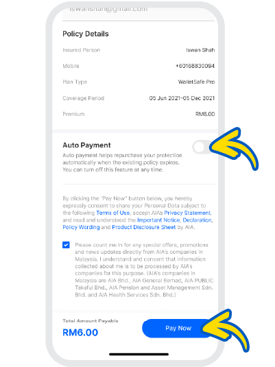 Here you can choose to enable 